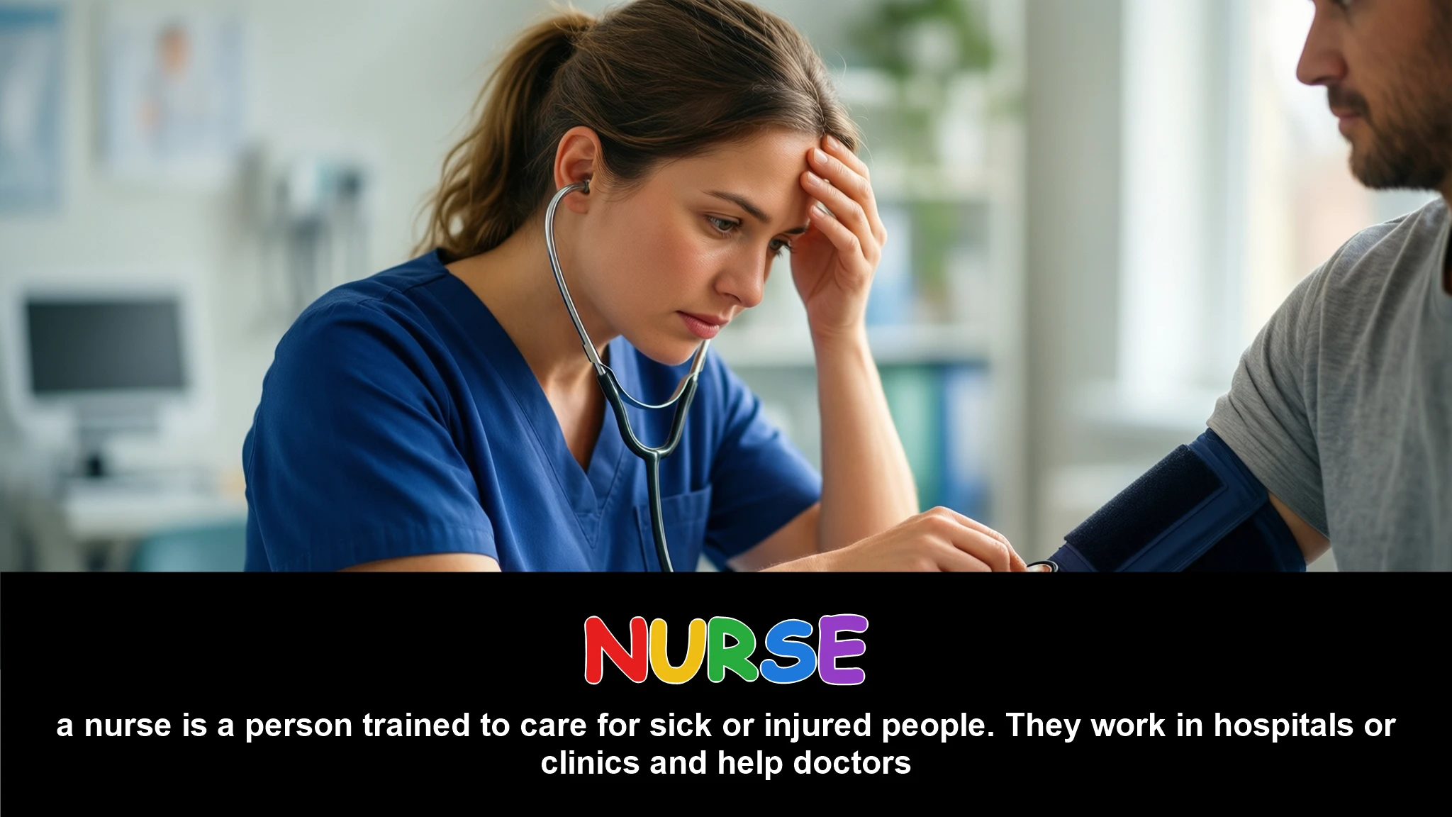 English Illustration for nurse